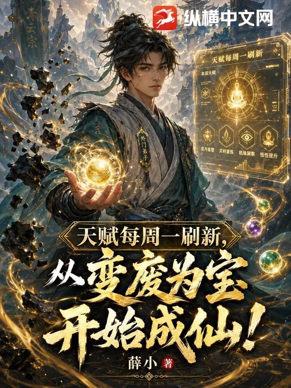 《天赋每周一刷新，从变废为宝开始成仙！》小说封面