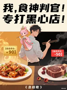 《我,食神判官!专打黑心店!》小说封面