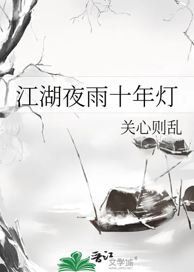 《江湖夜雨十年灯》小说封面