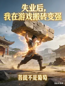 《失业后，我在游戏搬砖变强》小说封面