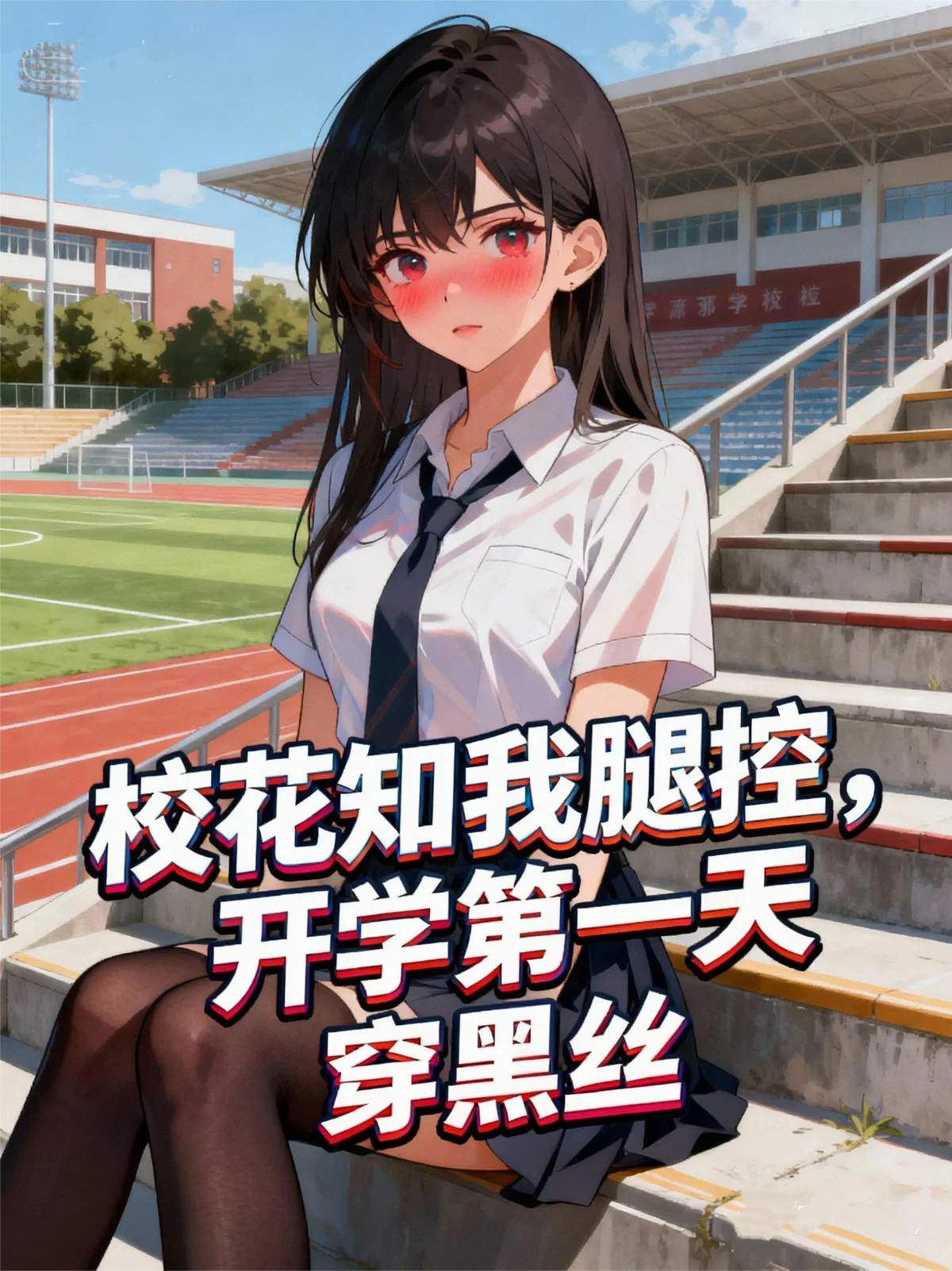 《校花知我腿控,开学第一天穿黑丝》小说封面