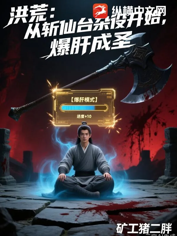 《洪荒：从斩仙台杂役开始，爆肝成圣》小说封面